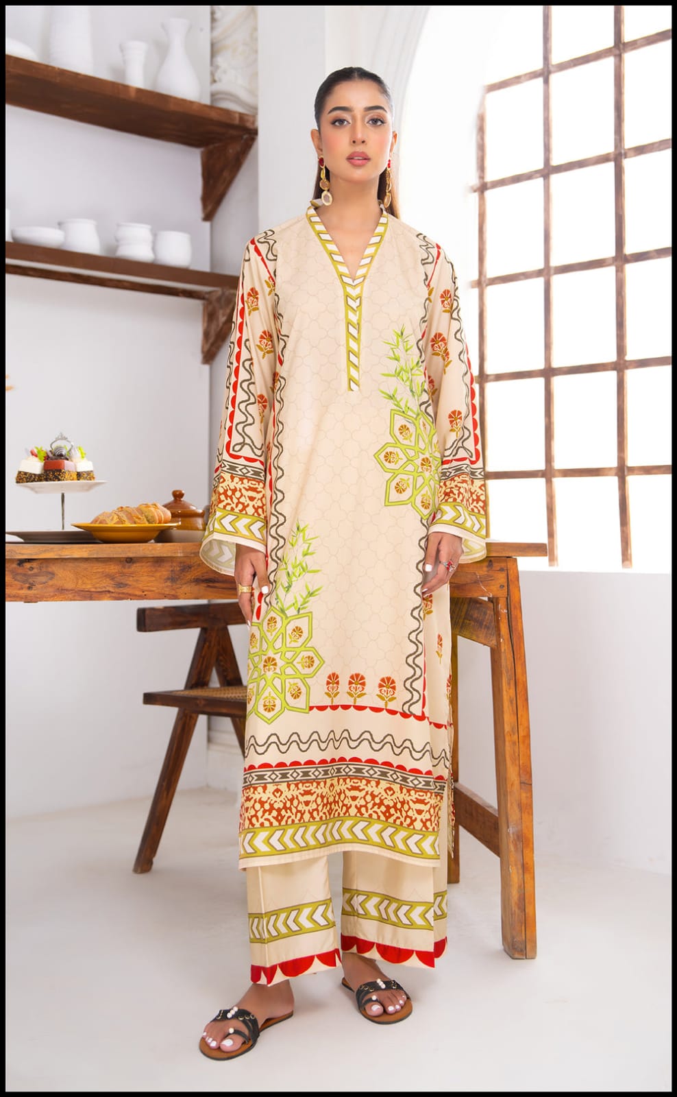Desert Rose Geometric Co-ord Maxi Set
