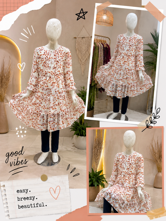 Floral Chiffon Frock