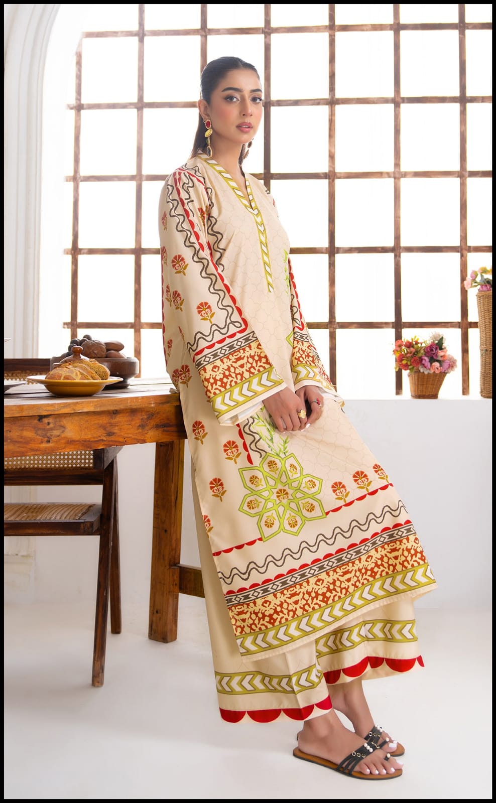 Desert Rose Geometric Co-ord Maxi Set