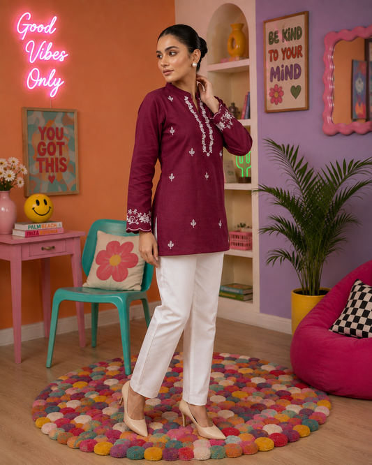 Embrioded kurti