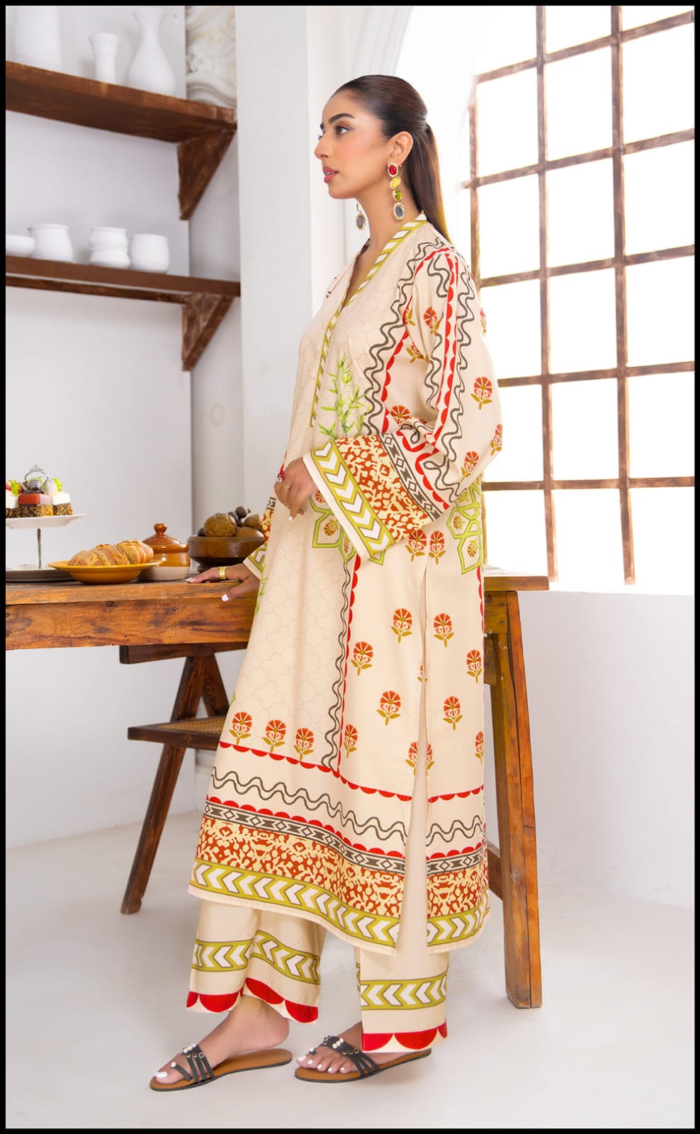 Desert Rose Geometric Co-ord Maxi Set