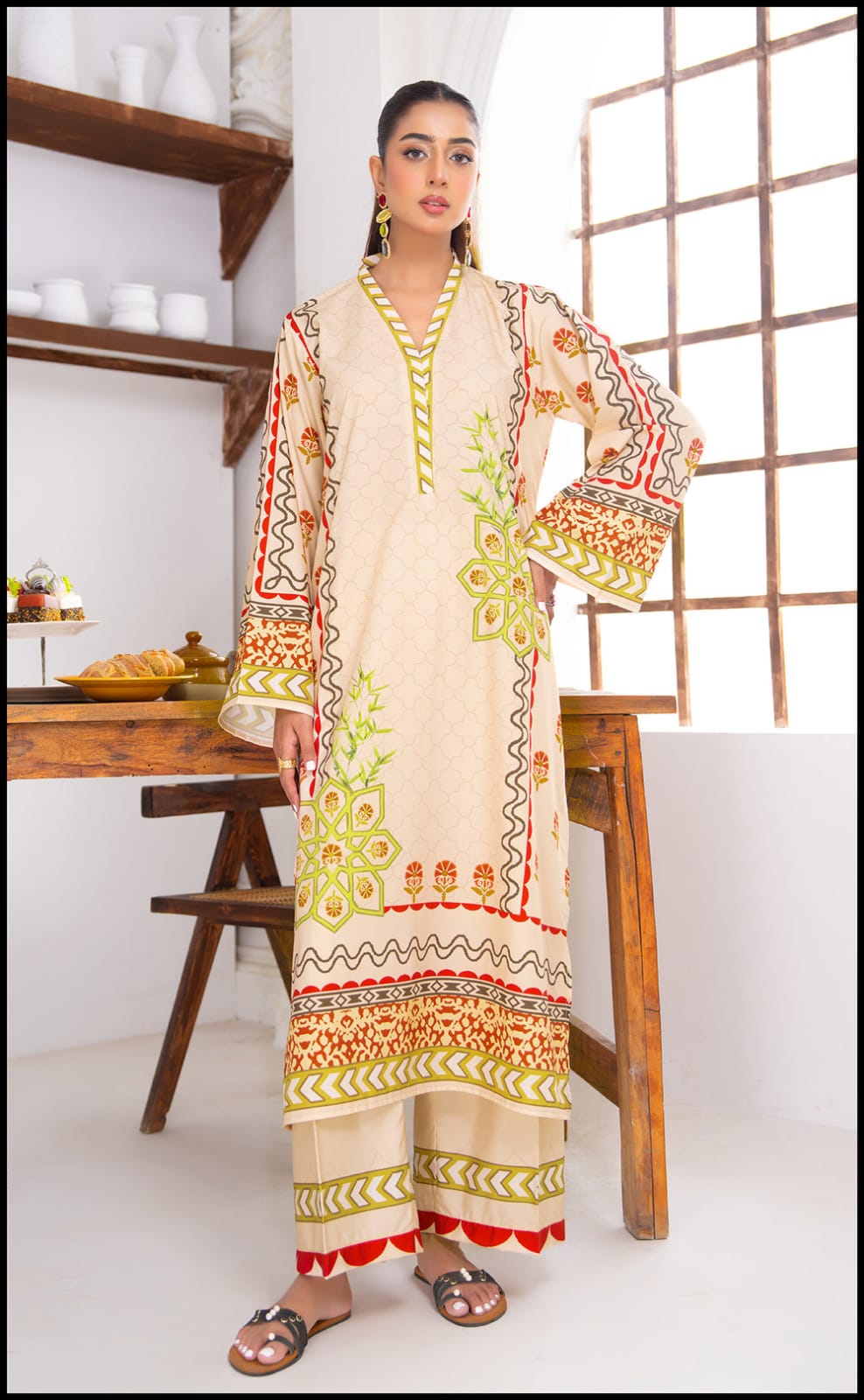 Desert Rose Geometric Co-ord Maxi Set